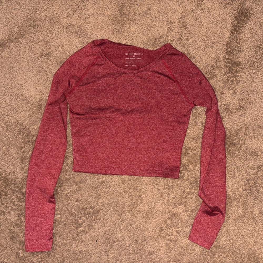 Stylish Red Women's Workout Crop Top from “The Sweat Collection”